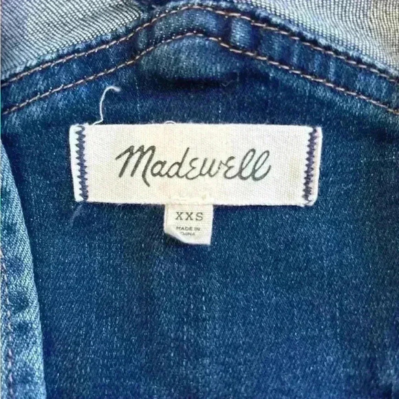 Madewell Roadtripper Overalls in Brodie Wash in size xxs - Picture 6 of 10